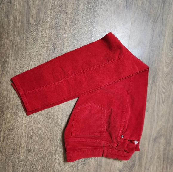 OLD NAVY SIZE 10 RED CORDUROY PANTS - Picture 2 of 8